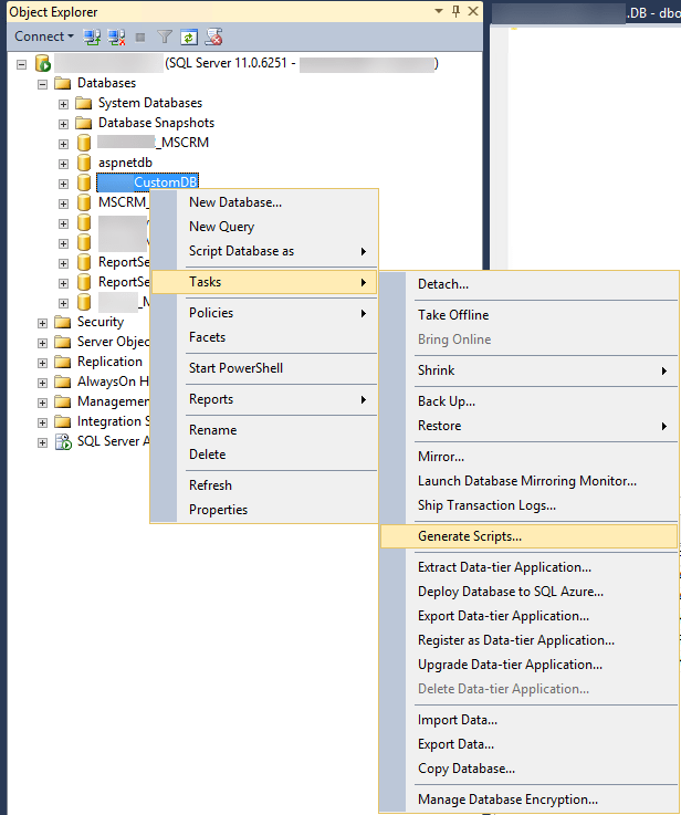 How to export table schema and data with Insert statements in SQL