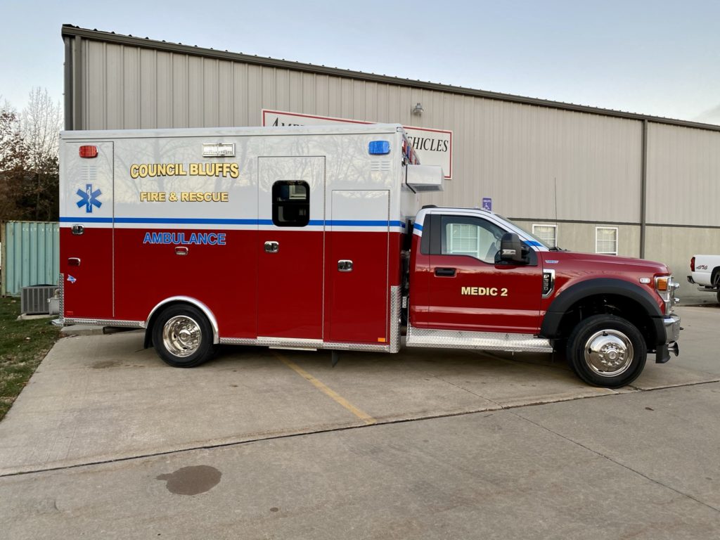 2020 Council Bluffs Fire Department Type I Custom Ambulance American