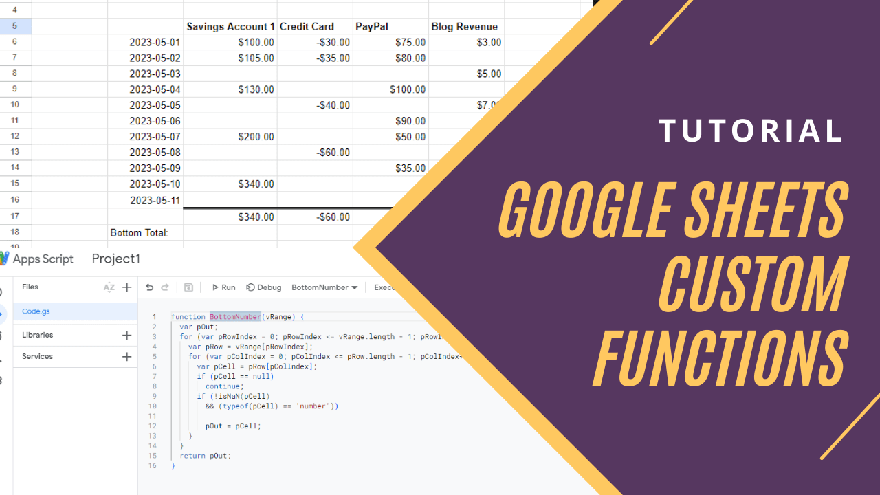 Google Sheets Custom Functions Arvin Meralpis