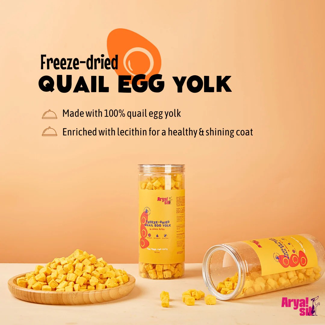 FreezeDried Egg Yolk Bites Arya Sit!