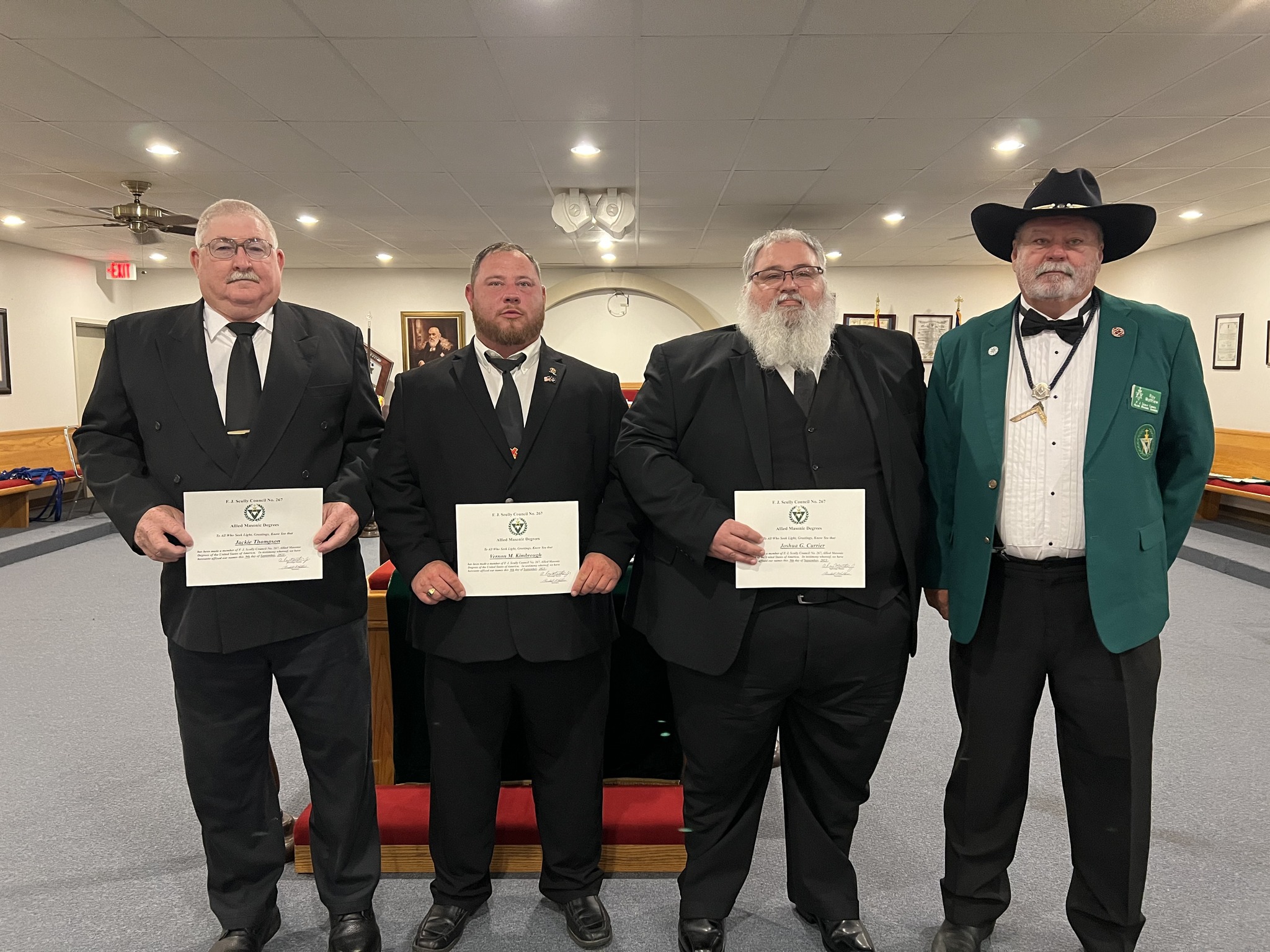 F. J. Scully Council No. 267 AMD New Members Arkansas York Rite