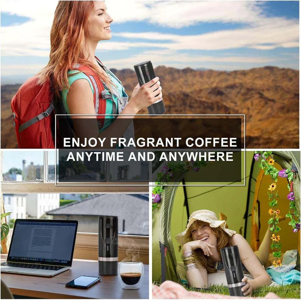 Buy Cera+ Portable Mini Espresso Machine Rechargeable Car Coffee Maker