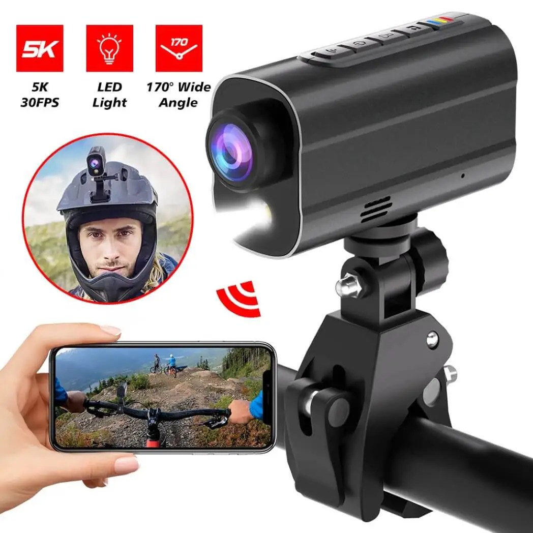 Buy 5K Anti Shake Action Camera For Bike & Helmet