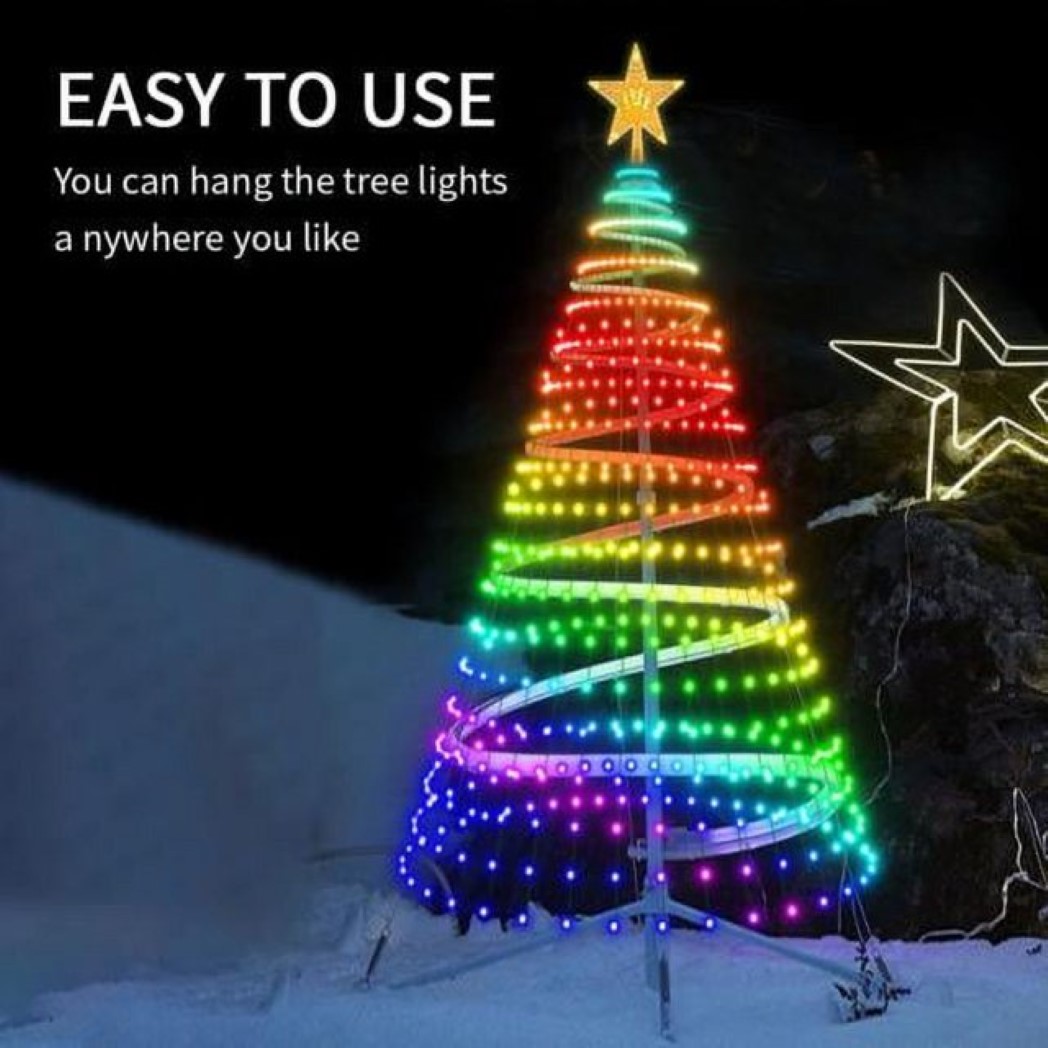 Buy Christmas Tree Lights For Decoration With Remote Control 1.8M
