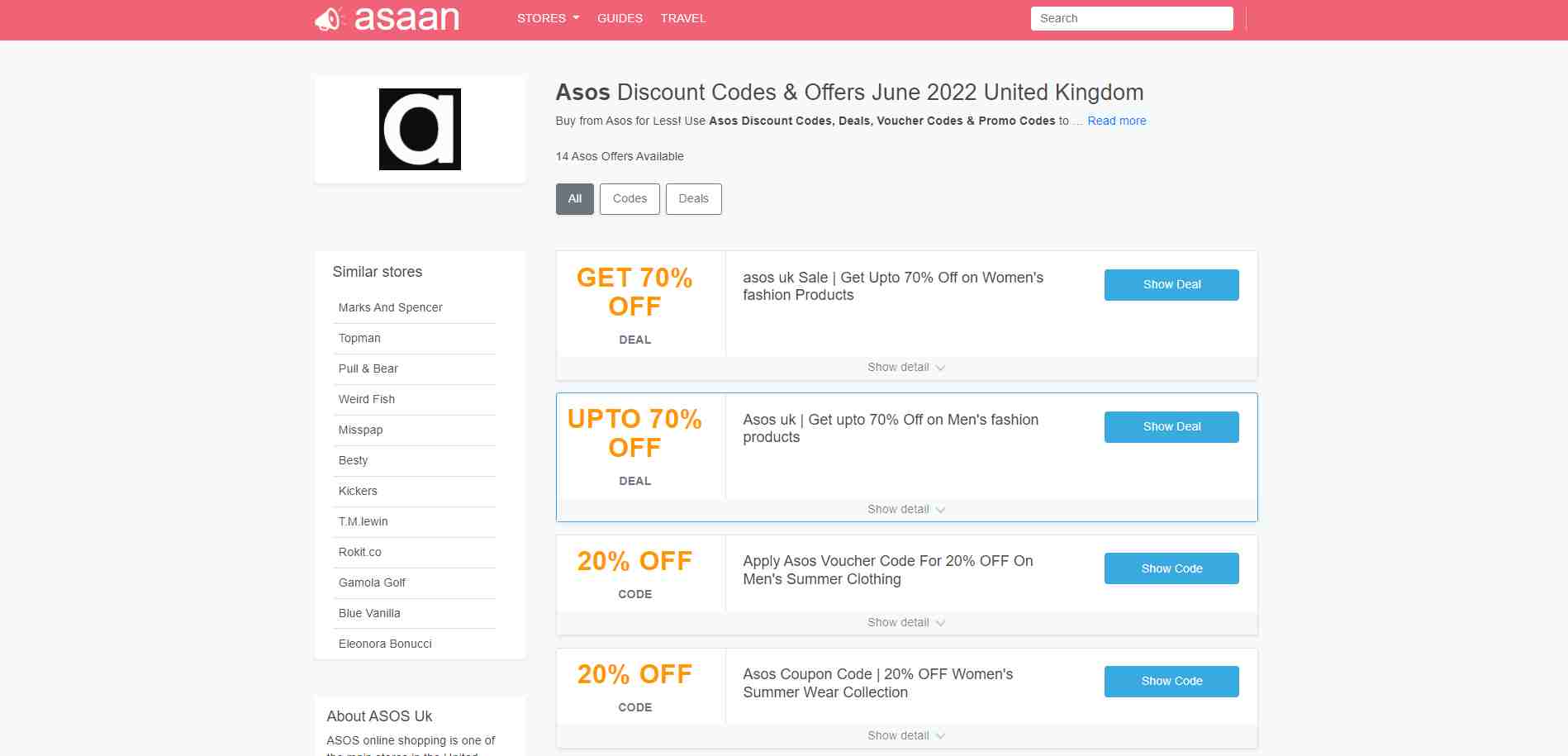 Asos Discount Code Upto 70 OFF in July 2024 Uk
