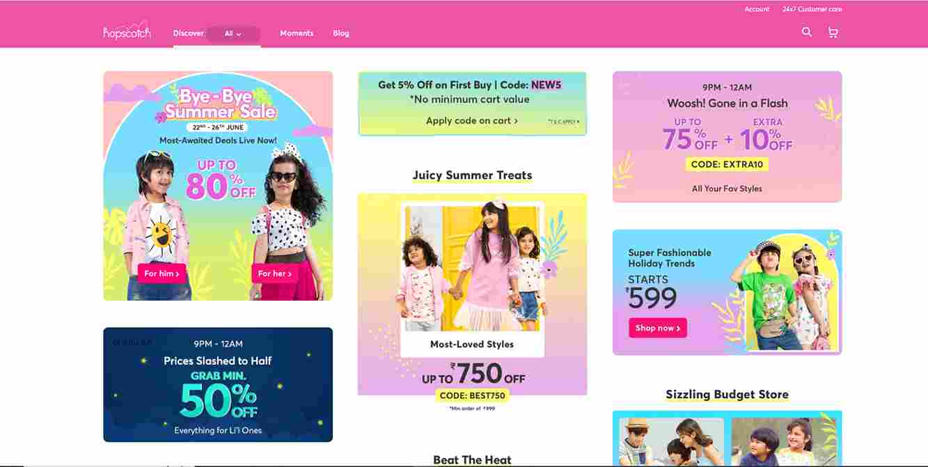 Hopscotch Coupon Code, & Offers Upto 60 OFF Promo Code September 2024