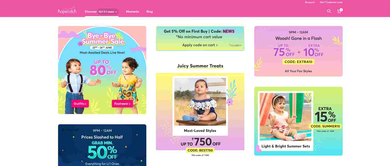 Hopscotch Coupon Code, & Offers Upto 60 OFF Promo Code September 2024