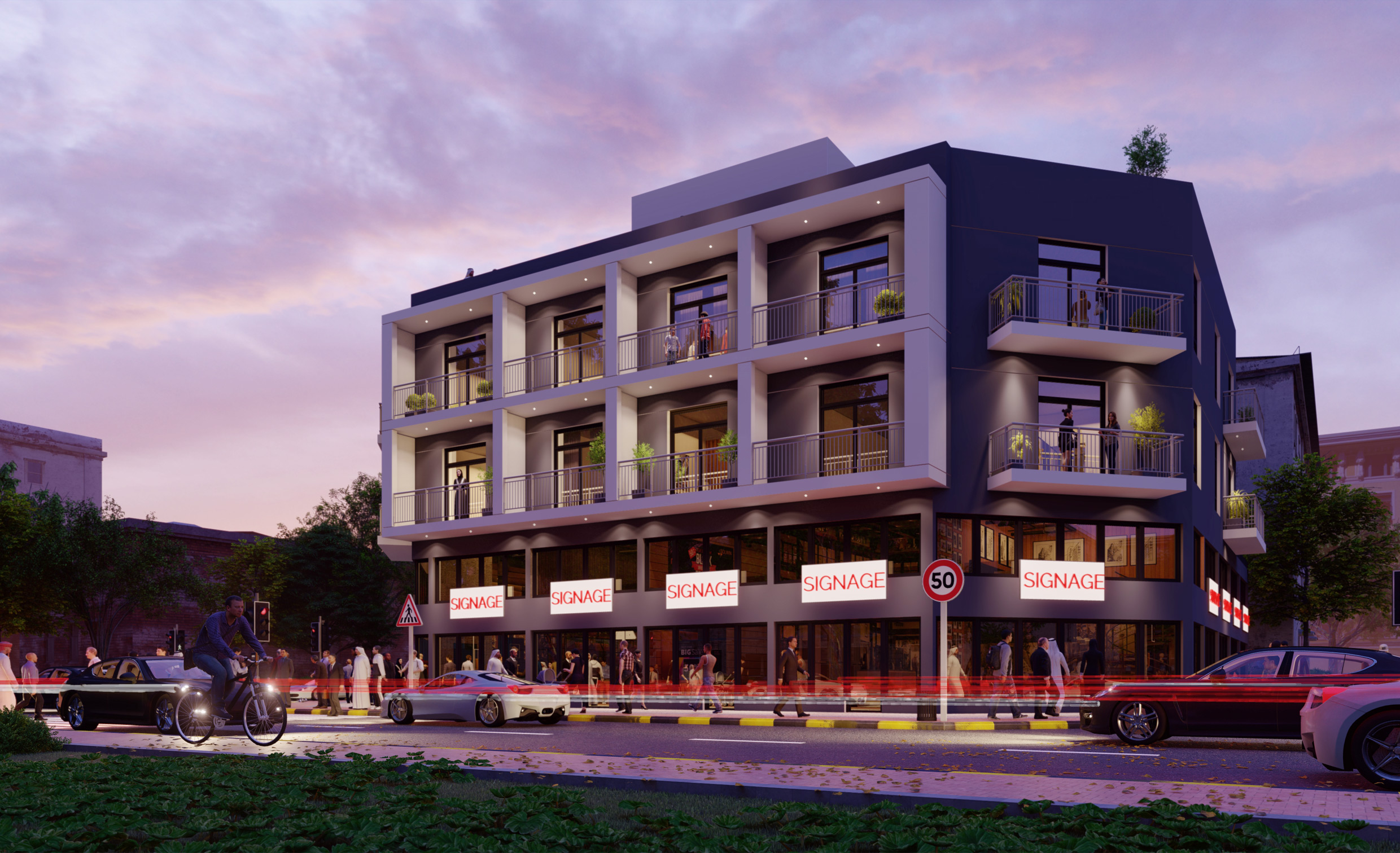 3 storey commercial & residential building Ayman AlSaeed