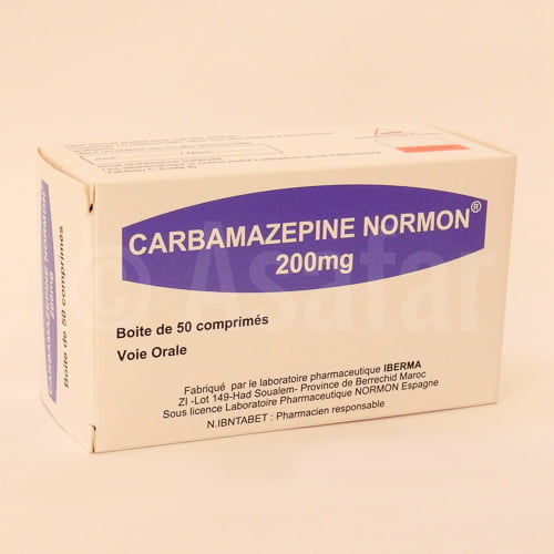 CARBAMAZEPINE NORMON, 200 mg, 50 cp Fiche médicament