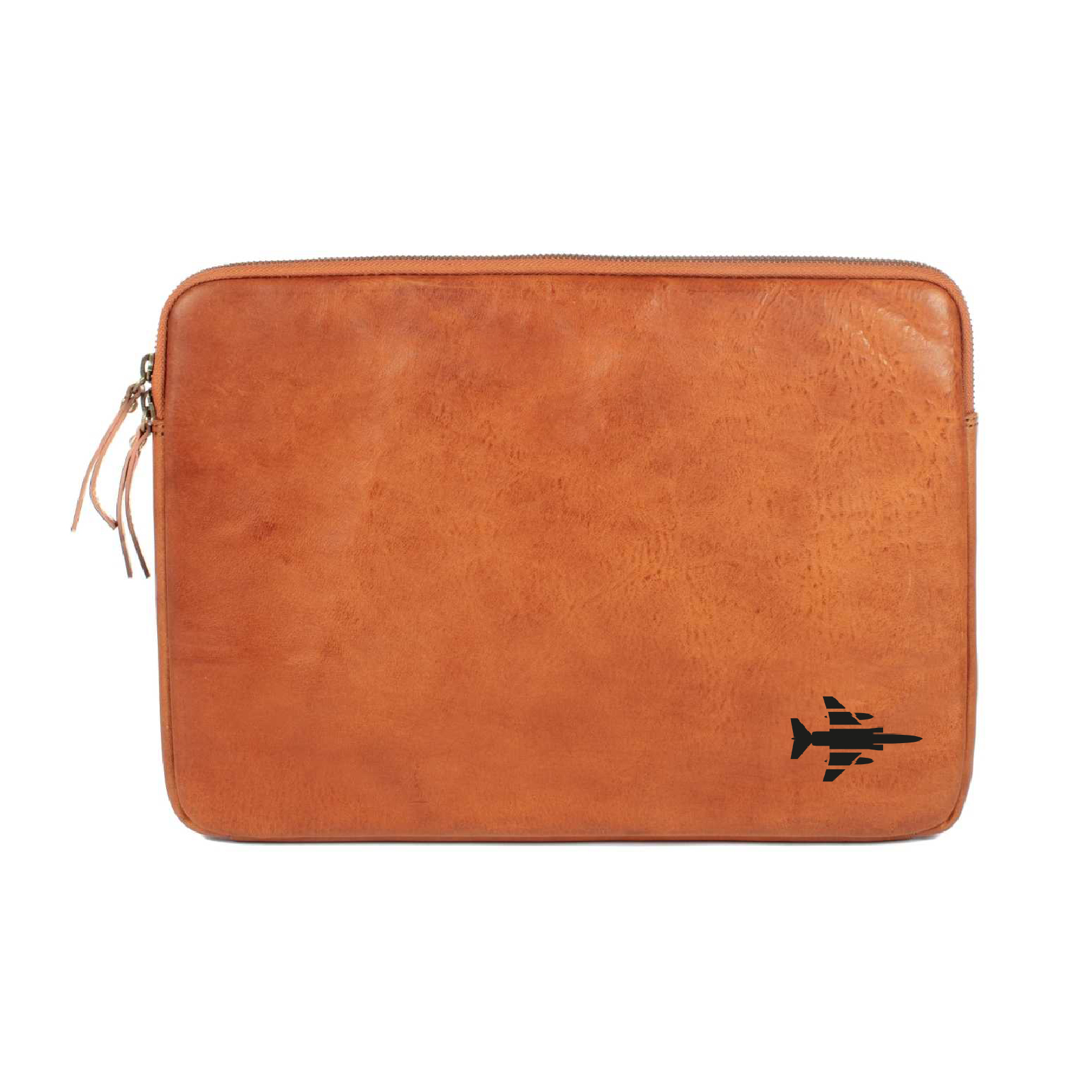Aviation Leather Laptop Sleeves Italian Tan and Soft Leather ASALI