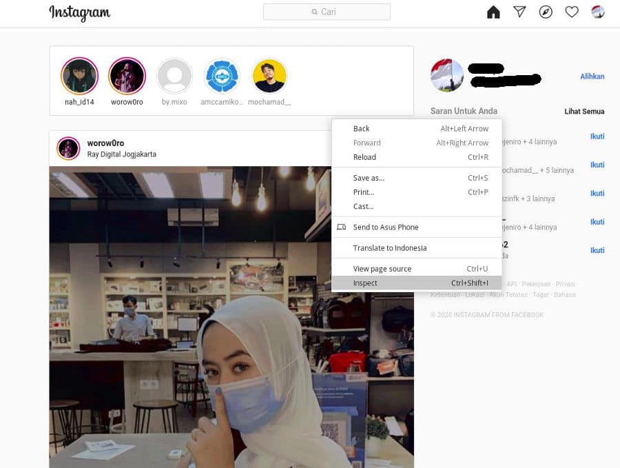 Cara Upload Foto & Video Instagram di PC Mudah Asalkata