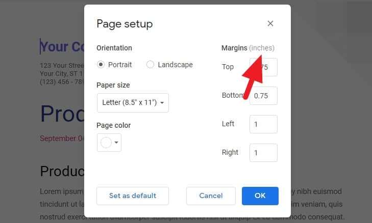 How to Switch Between Imperial to Metric on Google Docs