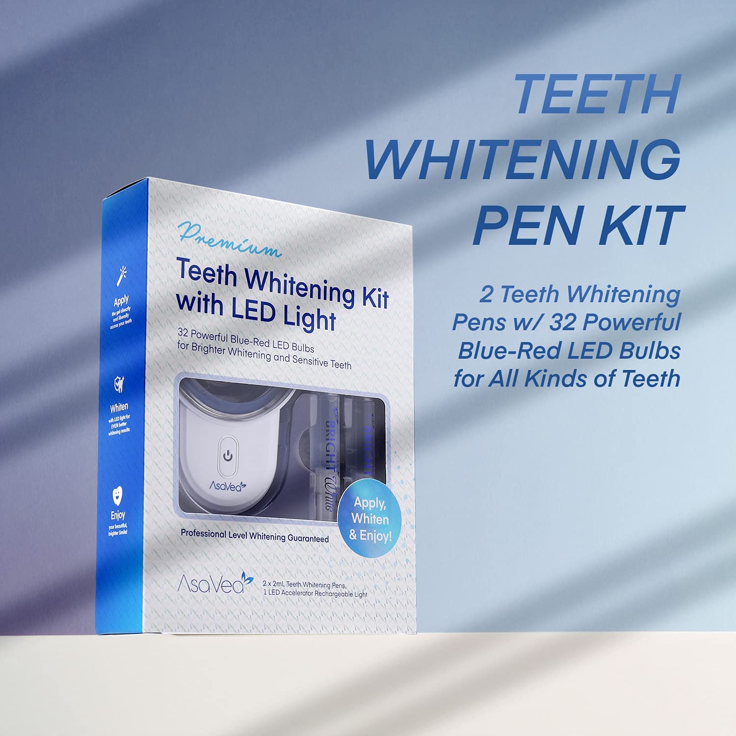 AsaVea Teeth Whitening Kit Comfortable and Convenient Teeth Whitening