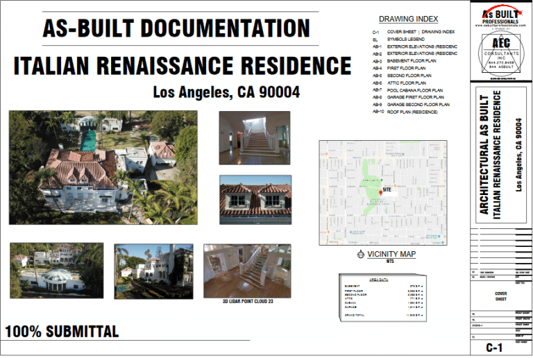 As Built Drawing Services California
