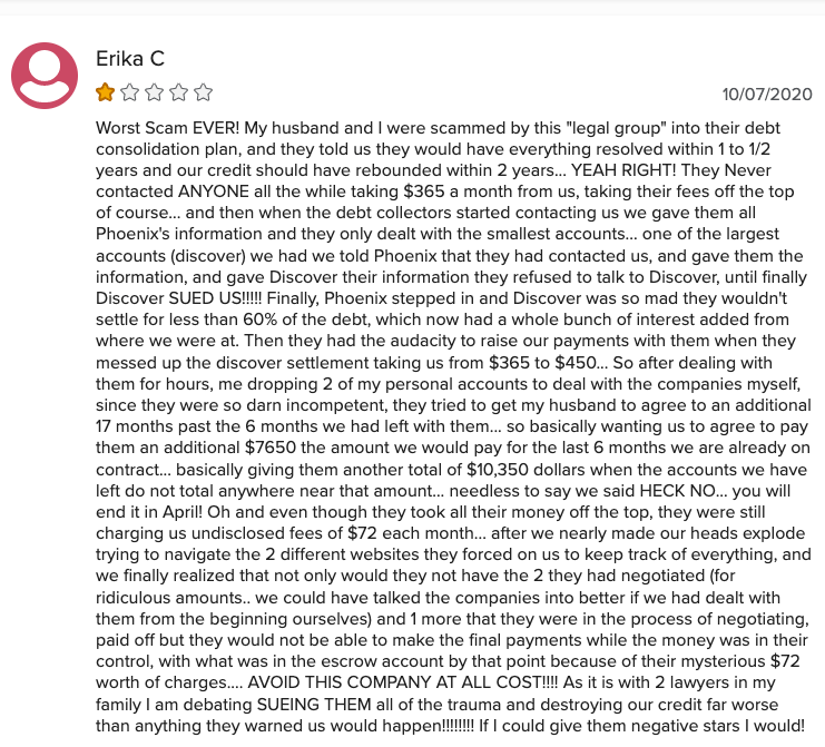 Phoenix Legal Group Debt Settlement Reviews 3 Things You Need to Know