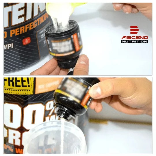 PROTEIN POWDER CONTAINER KEYCHAIN PROTEIN POWDER FUNNEL KEYCHAIN EASY