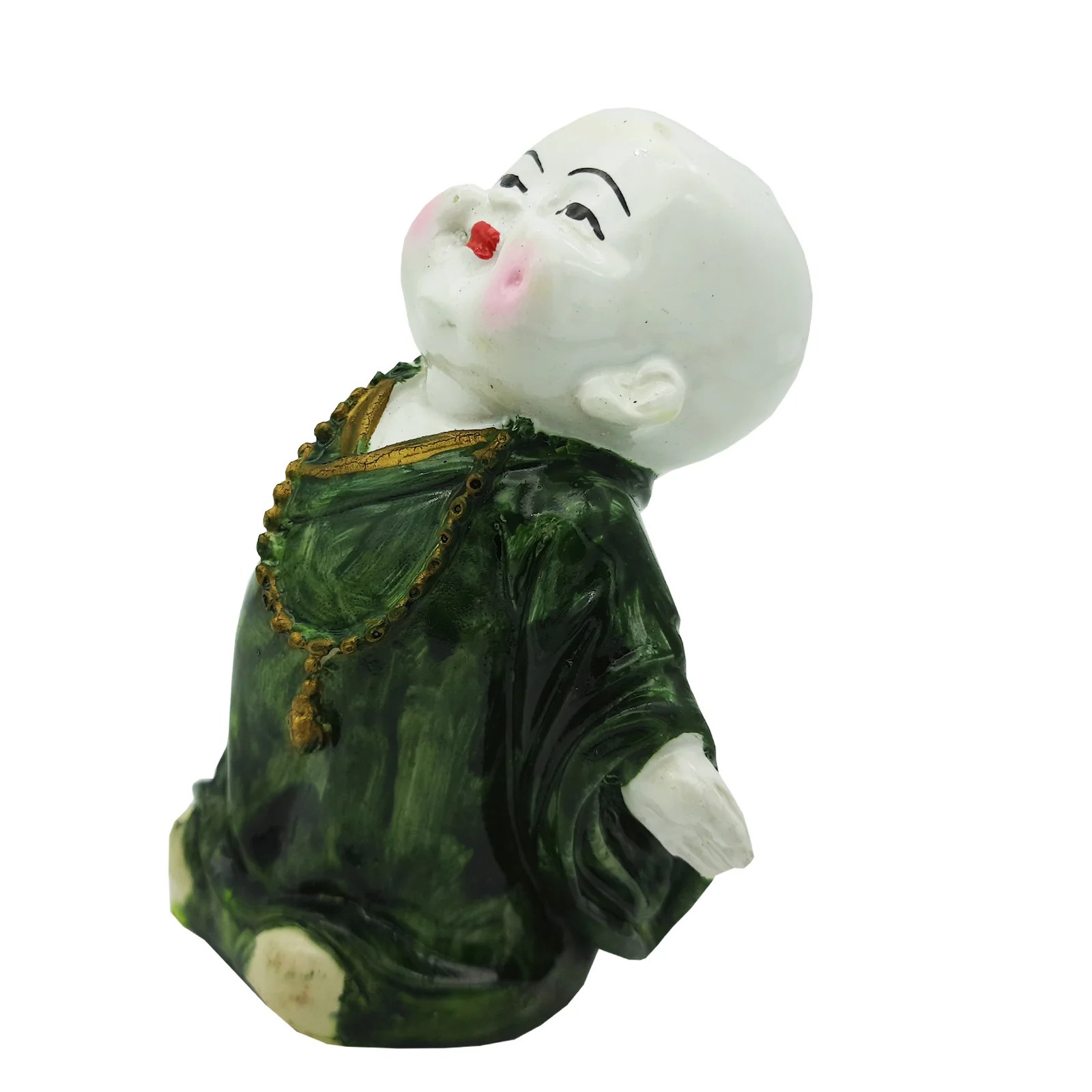 Ascension Handcrafted Cute Child Monk Showpiece Laughing Baby Buddha