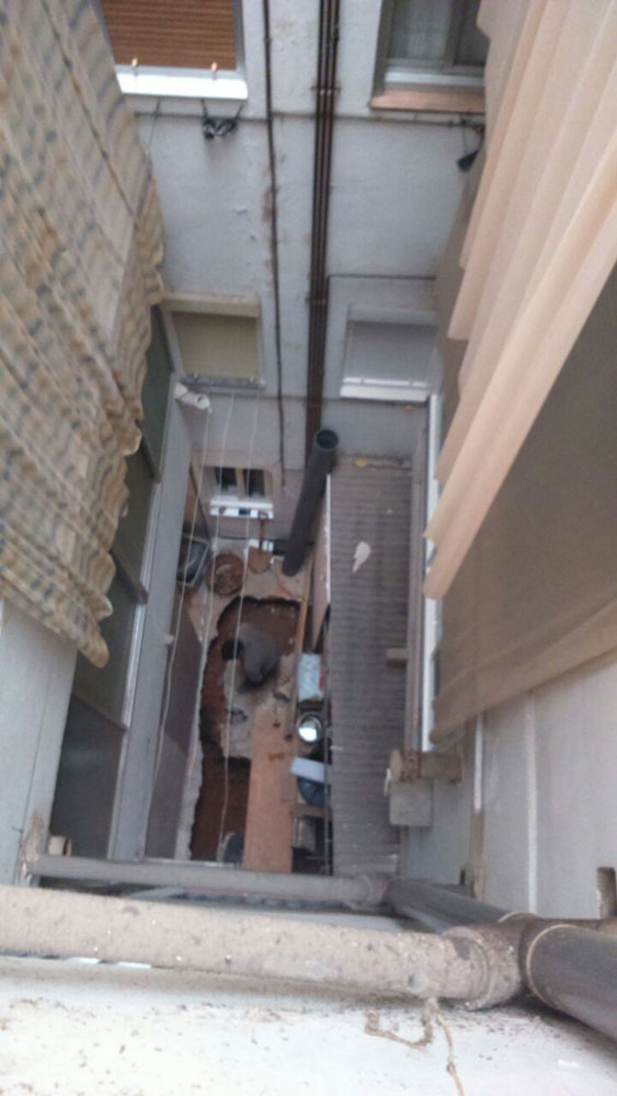 Instalación ascensor patio de luces Ascensores Ramase