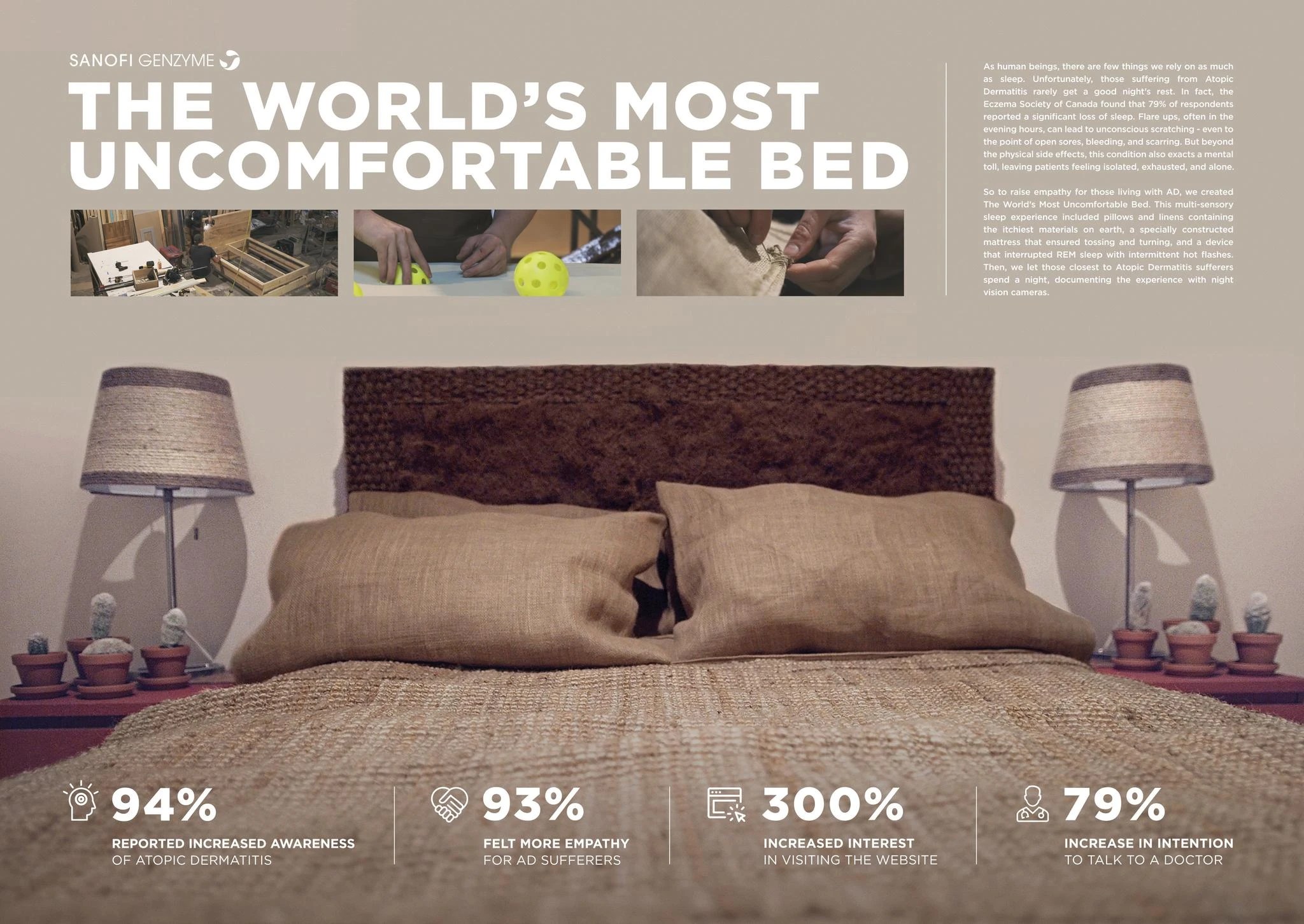 The World's Most Bed Campaign THE WORK