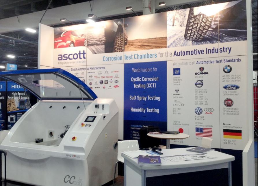 Automotive Testing Expo in Novi, Michigan, October 25th 27th 2016 Ascott Analytical