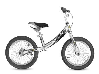 WeeRide Deluxe Balance Bike Silver Bikes & Kids Wheels at ASDA