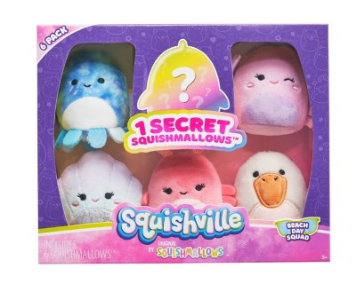 Squishville by Squishmallows 6 Pack Beach Day Squad Toys