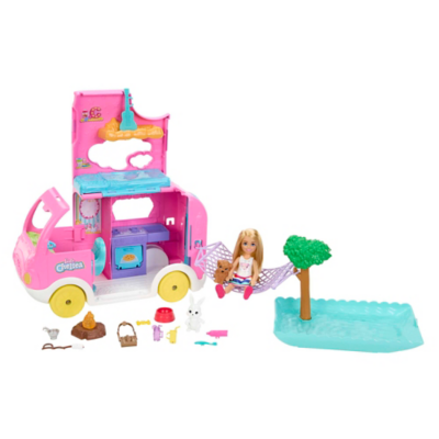 Barbie® Chelsea™ 2in1 Camper Playset Toys & Character at ASDA