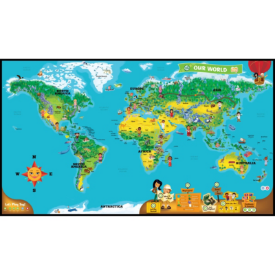 Leap Tag World Map LeapFrog Tag Interactive World Map Kids at ASDA