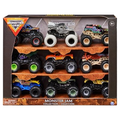 Monster Jam Official 9 pack of 164 scale DieCast Monster Trucks