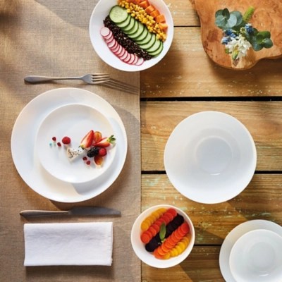 White Luminarc Diwali Dinner Set Set of 19 Home at ASDA