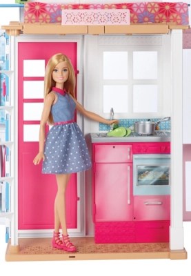 Barbie 2Story House & Doll Kids at ASDA