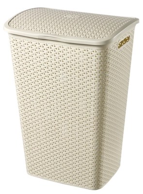 Curver My Style Laundry Storage Hamper Vintage White 55 Litre Home