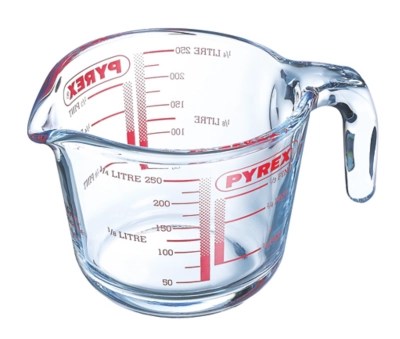 Pyrex Glass Measuring Jug 0.25 Litre Baking ASDA direct
