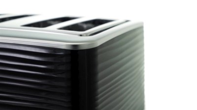 Russell Hobbs 24381 Inspire 4 Slice Toaster Black Home at ASDA