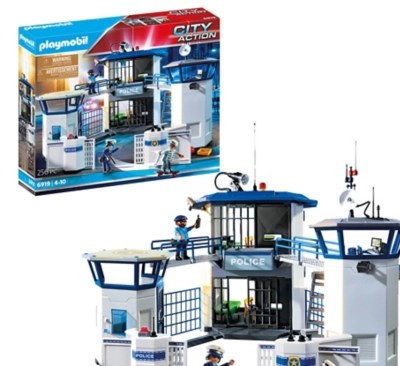 Playmobil Police Headquarters with Prison 6919 Kids at ASDA