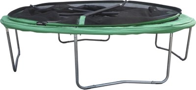 Sportspower 10 ft Quad Lok Trampoline with Easi Store Enclosure and Flash Zone Trampolines