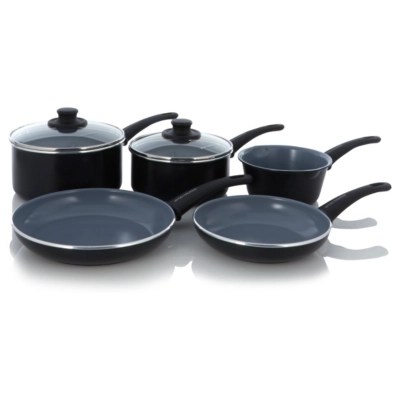 VitaVerde by GreenPan Soft Grip Set Of Five Pans Pots & Pans