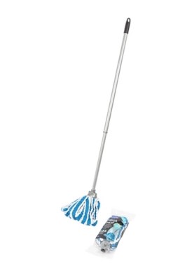 Addis Blue Microfibre Mega Mop with Extra Mop Head Home at ASDA