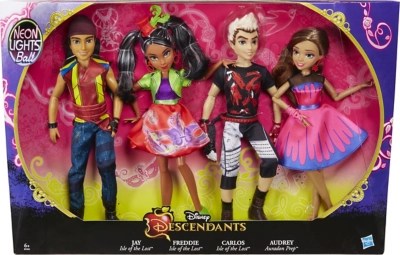 Disney Descendants Neon Lights 4Pack Kids at ASDA