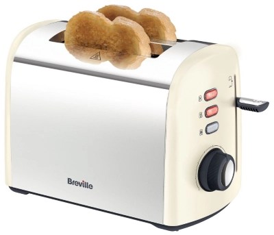 Breville VTT490 Cream Collection 2 Slice Toaster Cream Home