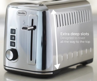 Breville VTT570 Stainless Steel Toaster Home & Garden at ASDA