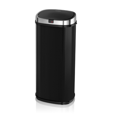 Morphy Richards 50L Square Sensor Bin Black Home at ASDA