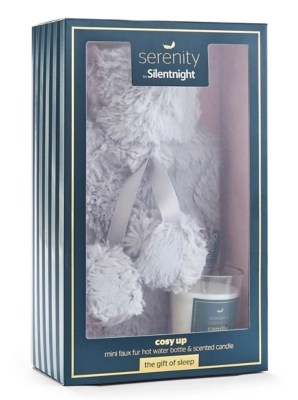 Silentnight Serenity Mini Hot Water Bottle and Scented Candle Set