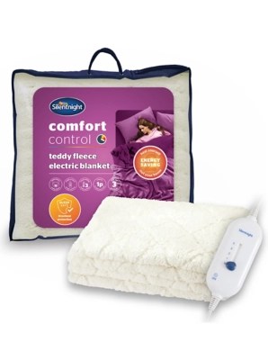 Silentnight Teddy Fleece Electric Blanket Home at ASDA