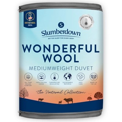 Slumberdown Wonderful Wool All year round Medium weight Duvet Home