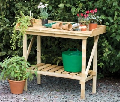 Forest Garden Potting Bench Outdoor & Garden at ASDA