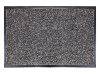 Mighty Mat Plush Barrier Mat 80x120cm Light Grey Home at ASDA