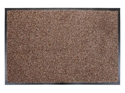 Mighty Mat Plush Barrier Mat 80x120cm Light Brown Home at ASDA