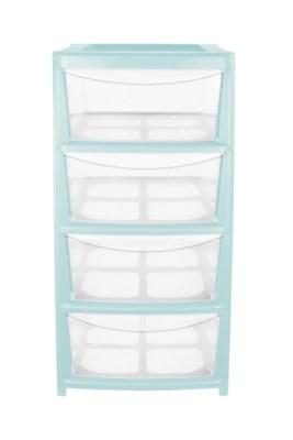 Thumbs Up Blue 4 Drawer Storage Unit Storage at ASDA