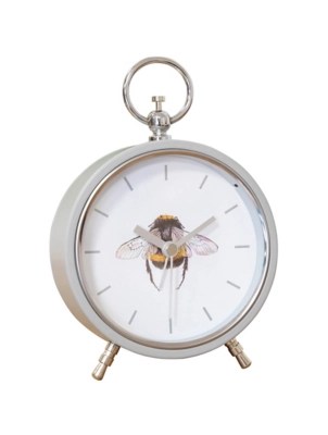 Hestia Bee Mantel Clock Metal Case Home at ASDA